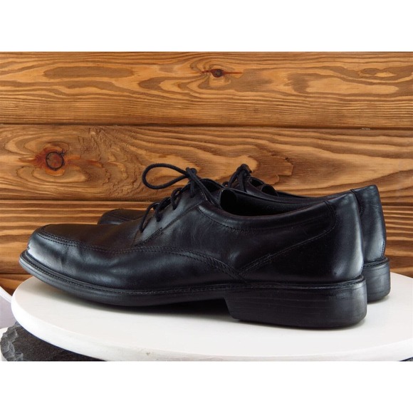 Bostonian Sz 10.5‎ Derby Oxfords Black Leather Men Lace Up Medium (D, M) - Picture 9 of 11